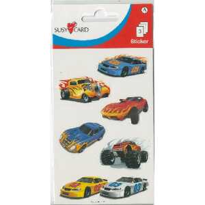 Pelikan Sticker " Autos " 3 Bögen 8 x 12 cm VE10