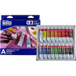 CMI Acrylfarben 18er Set - 12 ml / Tuben