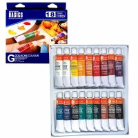 KOH Temperafarben  / Gouache 18er Set   18 x 12 ml / Tube