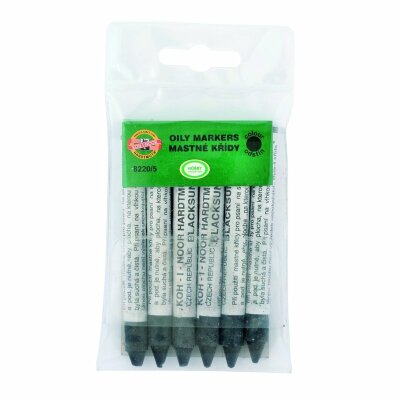 KOH Kreide Universal- Ölkreide - 5 / Black - 6er Pack