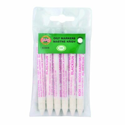 KOH Kreide Universal- Ölkreide - 6 / White - 6er Pack