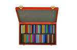 KOH Pastellkreide eckig Hartpastell sortiert 48er Holzkoffer
