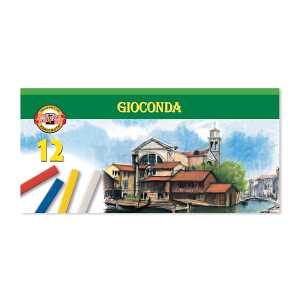 KOH Pastellkreide eckig Hartpastell sortiert im 12er Schule