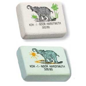 KOH Radiergummi Klassisch eckig weiß mit Aufdruck 80er Pack