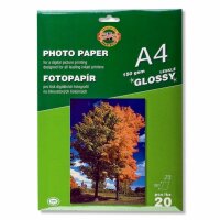 KOH Fotopapier A4 - weiß, glänzend - 20 Blatt...