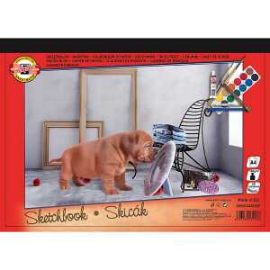KOH Zeichenkarton A4 Skizzenblock Quer 20 Bl 180 g/m² Motiv1