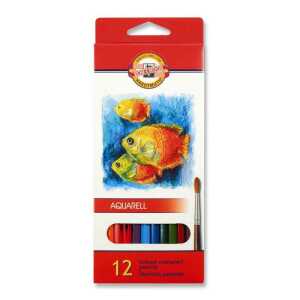 KOH Buntstifte Schule Fisch Aquarell 12er