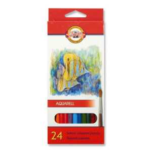 KOH Buntstifte Schule Fisch Aquarell 24er