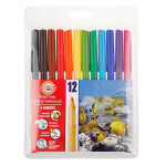 KOH Fasermaler Fisch 2 mm Spitze 12er PP-Hülle