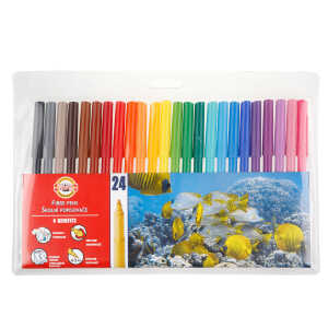 KOH Fasermaler Fisch 2 mm Spitze 24er PP-Hülle