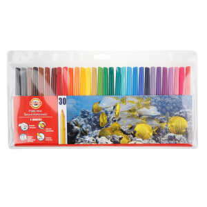 KOH Fasermaler Fisch 2 mm Spitze 30er PP-Hülle