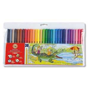 KOH Fasermaler Dschungel 2 mm Spitze 30er PP-Hülle