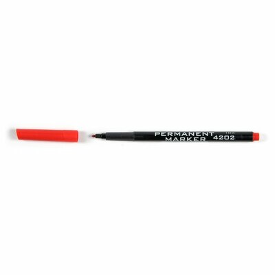 KOH Marker Permanent- Marker 1,0 - 2,0 mm Rundspitze / Rot ( 4202 )