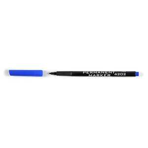 KOH Marker Permanent 4202 Rundspitze 1-2 mm blau