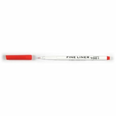 KOH Fineliner " Rot " Kunststoff- Rundspitze / 0,3 mm Strichstärke