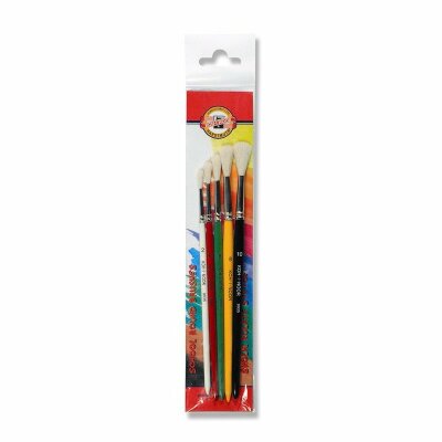 KOH Pinsel- Set " GOAT " 5er Set Rundpinsel - Gr. 2 , 4 , 6 , 8 , 10 -