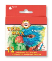 KOH Wachsmalstifte " TRIO WAX - Aquarell " 8,2...