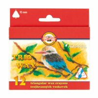 KOH Wachsmalstifte " TRIO WAX - Aquarell " 10...