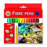 KOH Fasermaler Fisch 2 mm Spitze 30er Papp-Etui