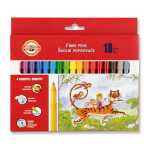 KOH Fasermaler Dschungel 2 mm Spitze 18er Papp-Etui