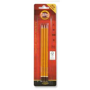 KOH Graphitstifte Gradation H HB B 3er