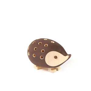 KOH Stiftehalter Tischständer Holzigel Braun ohne Stiften