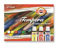 KOH Temperafarben 6er Set Schulmalfarben - 6 x 16 ml /...