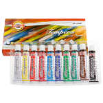 KOH Temperafarben 10er Set - 10ml Schulmalfarben