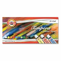 KOH Temperafarben 10er Set Schulmalfarben - 10 x 10 ml /...