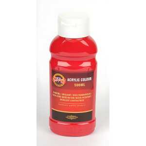 KOH Acrylfarbe 500 ml Flasche dark red