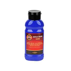 KOH Acrylfarbe 500 ml Flasche ultramarine blue