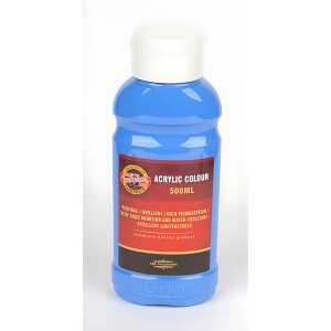 KOH Acrylfarbe 500 ml Flasche cobalt blue