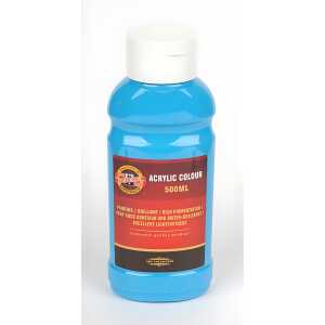 KOH Acrylfarbe 500 ml Flasche blue green