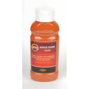 KOH Acrylfarbe 500 ml Flasche light brown
