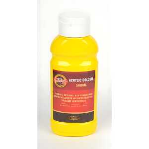 KOH Acrylfarbe 500 ml Flasche primary yellow