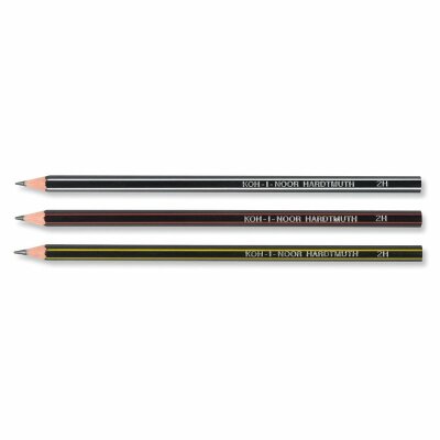 KOH Bleistifte Extra flexible Graphitstifte - Gradation 2H - im 12er Pack