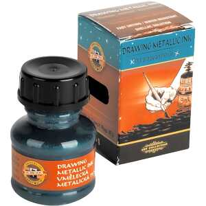 KOH Künstlerzeichentusche Metallic 20g phthalocyanin green