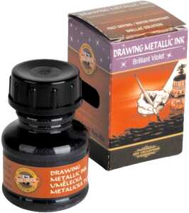 KOH Künstlerzeichentusche Metallic 20g brilliant violet