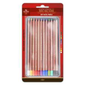 KOH Pastellkreidestifte Soft 12er Set im Metalletui Blister