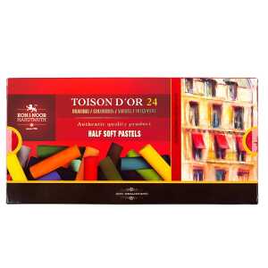 KOH Pastellkreide rund weich 10x37 mm f Künstler 24er Pack