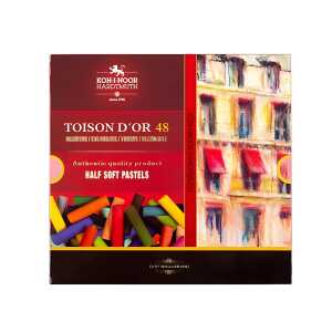 KOH Pastellkreide rund weich 10x37 mm f Künstler 48er Pack