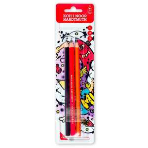 KOH Graphitstifte Triograph Härtegrad 1+2+3 Blister