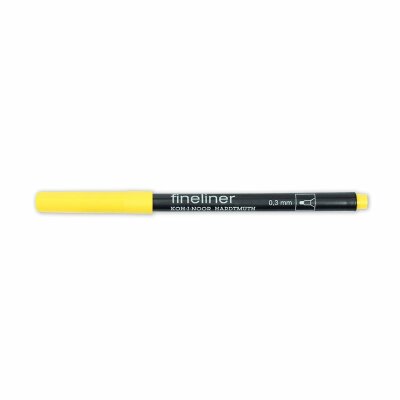 KOH Fineliner - Feinschreiber , Rundspitze - 0,3 mm Strichstärke / 02 - Dark Yellow