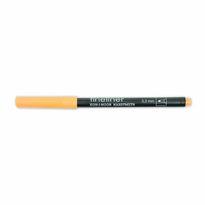 KOH Fineliner - Feinschreiber , Rundspitze - 0,3 mm Strichstärke / 03 - Llight Orange