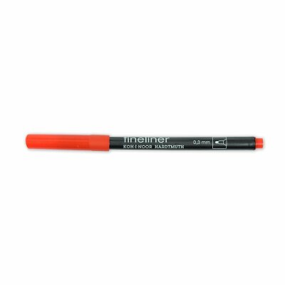 KOH Fineliner - Feinschreiber , Rundspitze - 0,3 mm Strichstärke / 11 - Red