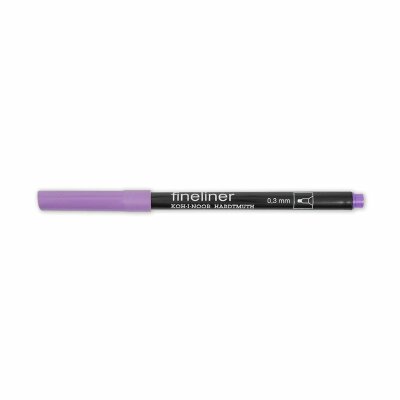 KOH Fineliner - Feinschreiber , Rundspitze - 0,3 mm Strichstärke / 21 - Pale Violet