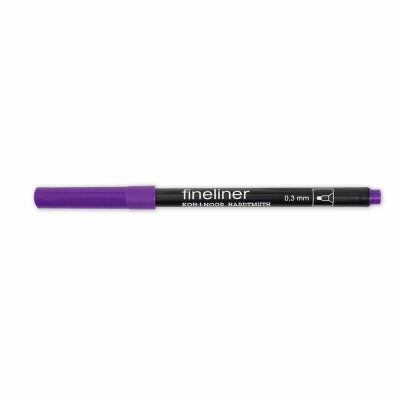 KOH Fineliner - Feinschreiber , Rundspitze - 0,3 mm Strichstärke / 22 - Violet