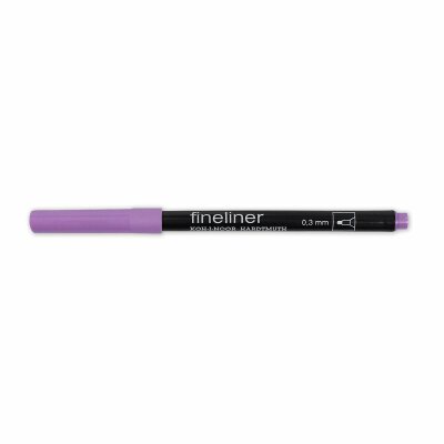 KOH Fineliner - Feinschreiber , Rundspitze - 0,3 mm Strichstärke / 27 - Light Violet