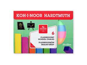 KOH Schulkreide 12 x 12 x 100 mm fluoresz 6er