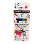 KOH Textilmarker Jumbo 2,5 mm Rundspitze / 4er Pack